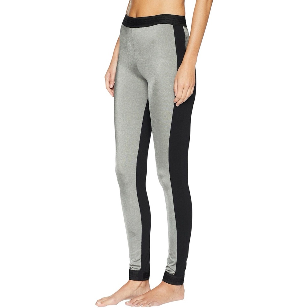 NO KA OI Mahina Kala Metallic Panel‎ Leggings Size Medium Stretch Yoga